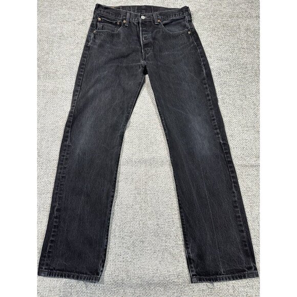 Levi's Other - Levis 501 Mens 33x32 Black Faded Straight Leg Button Fly